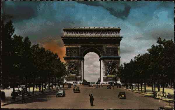Paris_Arc_de_Triomphe postcard