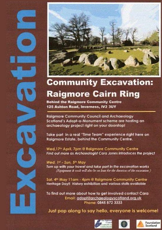 Raigmore excavation poster