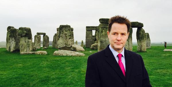 Nick Clegg at Stonehenge