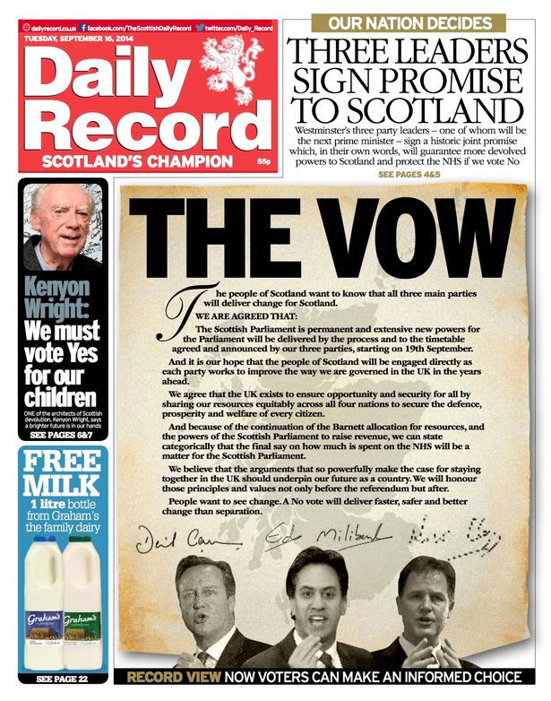 The vow DR front cover